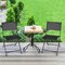 Camping and Garden Folding Chairs 4-Piece Outdoor Seating Set